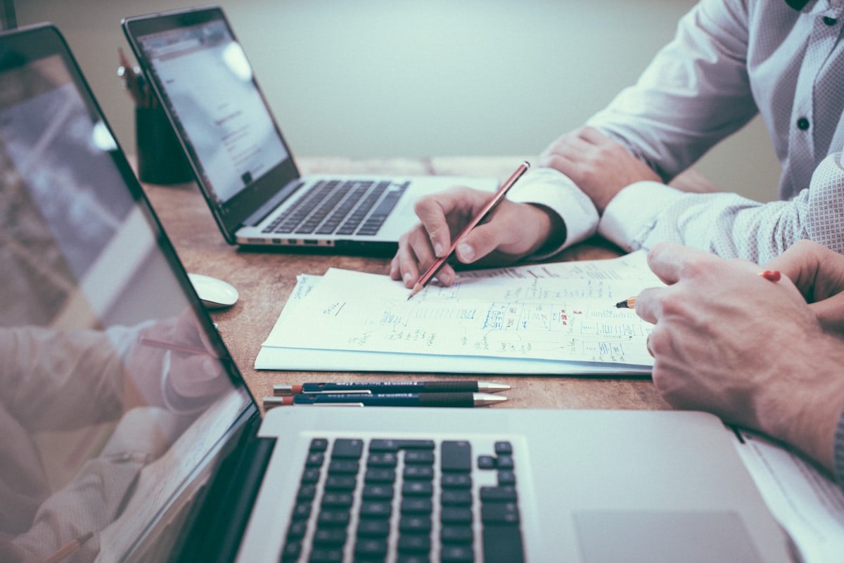 Property manager reviewing rental pricing dashboard