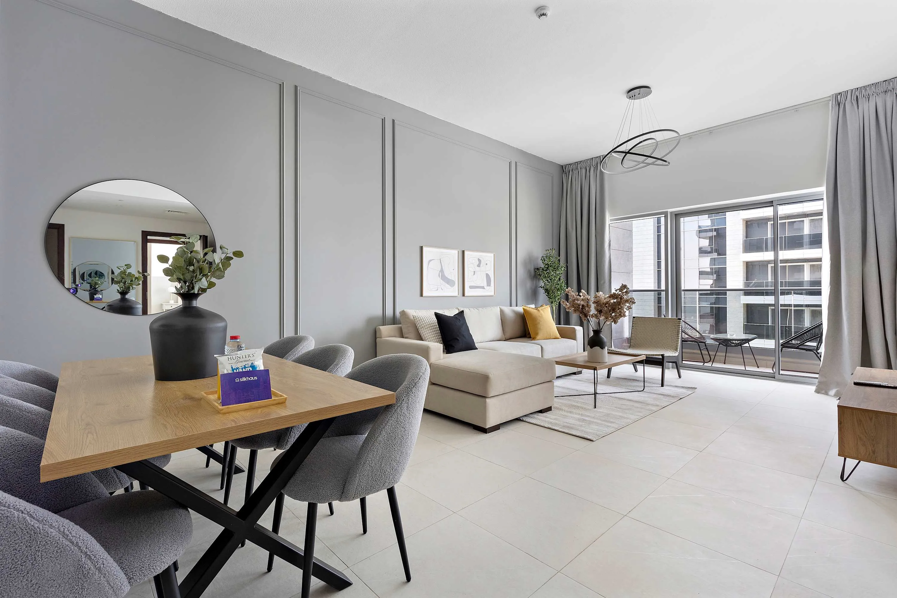 Extensive Designer Flat In Abu Dhabi With Dedicated Home Office And Modern Layout