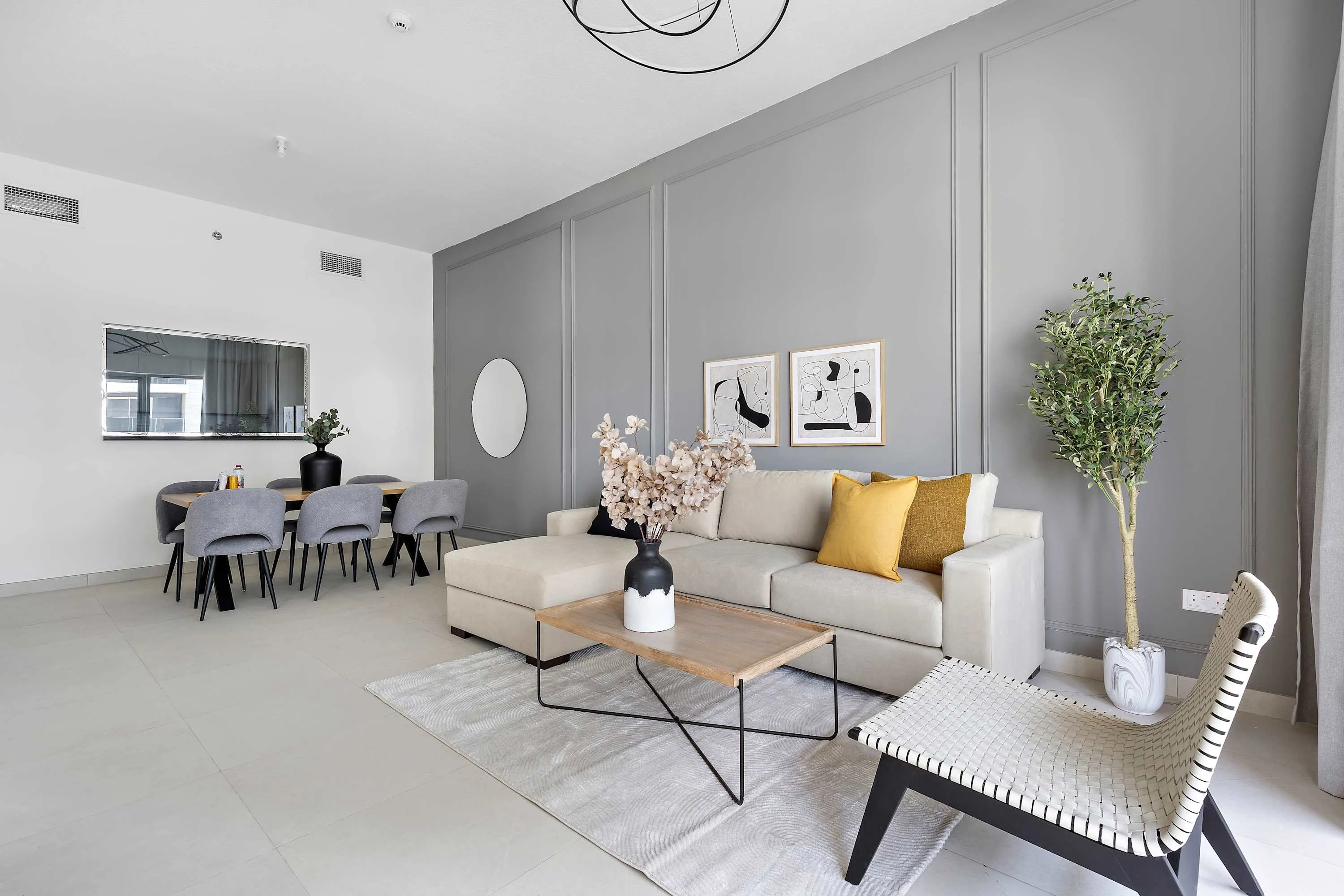 Extensive Designer Flat In Abu Dhabi With Dedicated Home Office And Modern Layout #2