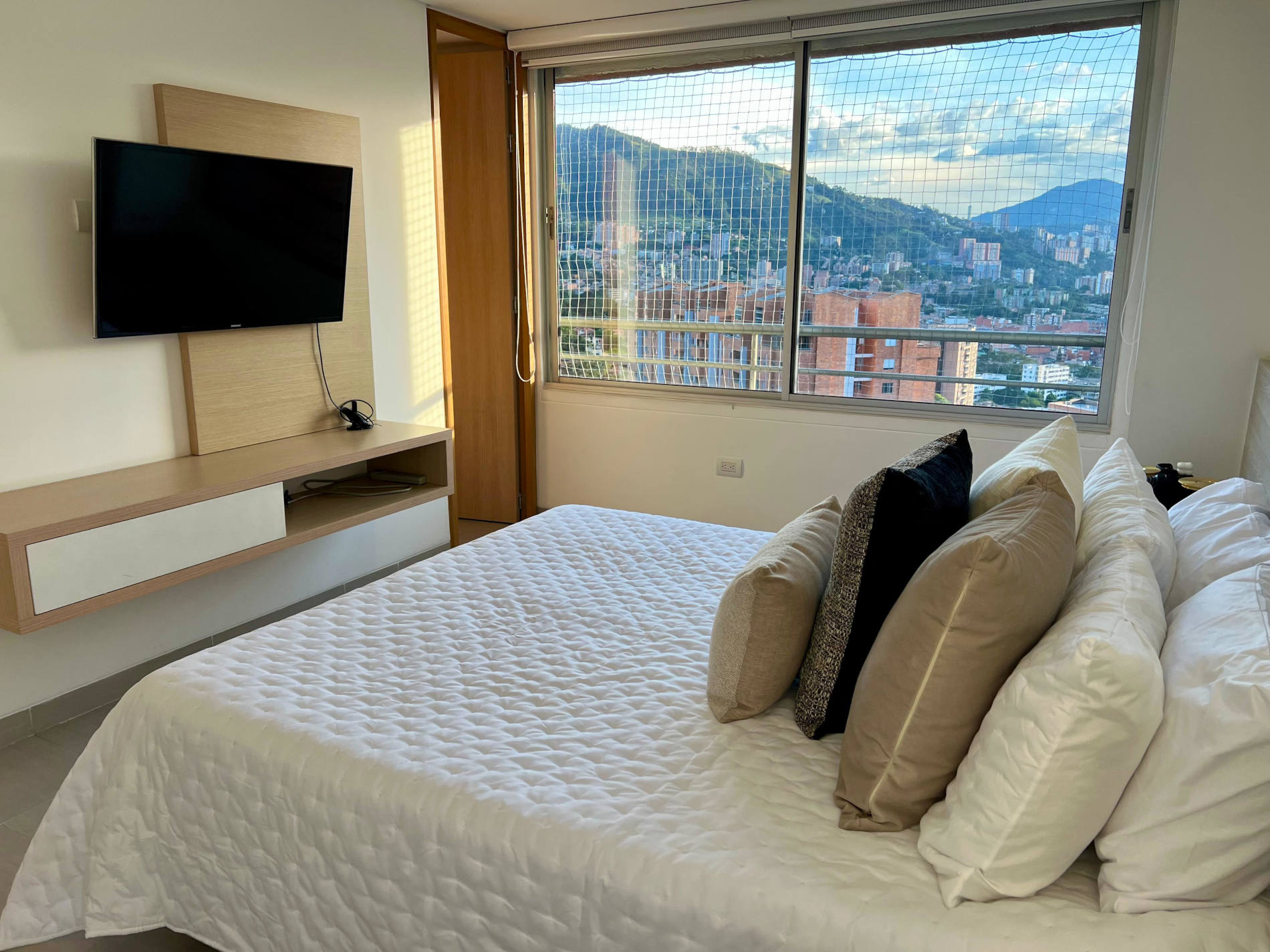 Sleek 2br Envigado Apartment With Private Balcony Workspace #5