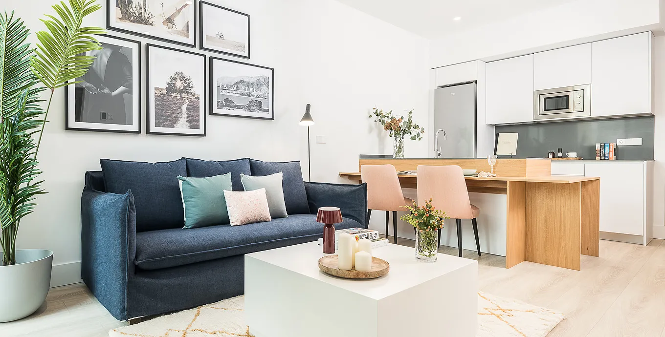 Chic 1-bedroom Retreat In Madrid: Your Cozy Workspace Awaits!