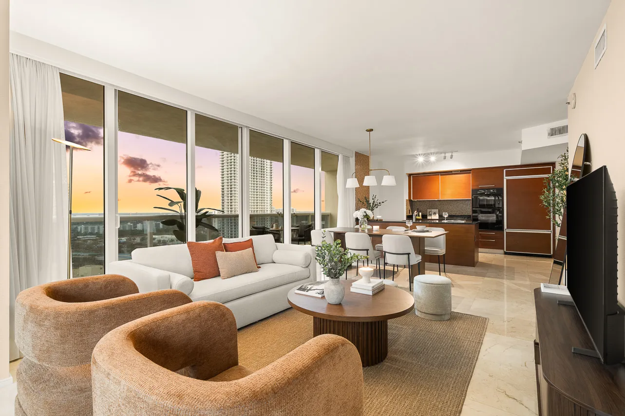 Contemporary 2-bed Flat With Home Office In Miami's Beach Club Tower #2