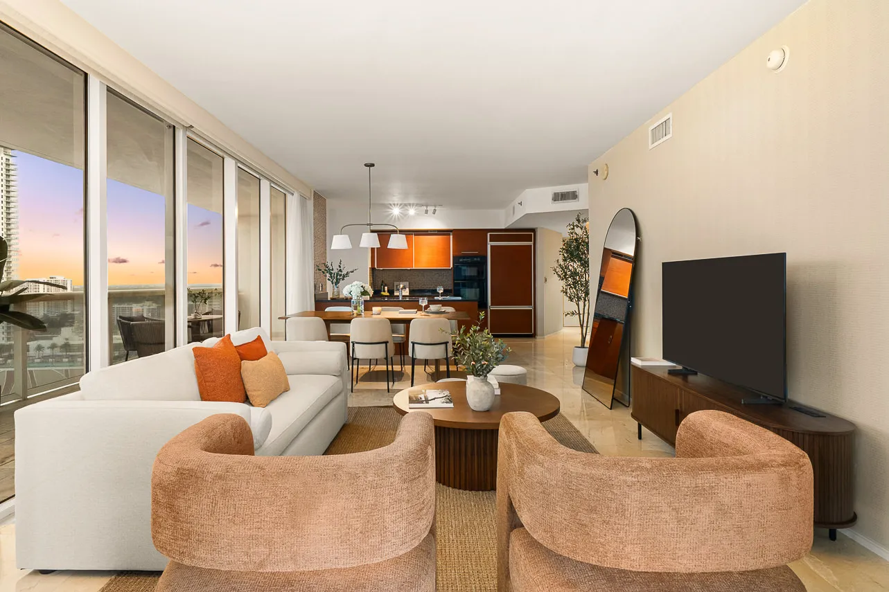 Contemporary 2-bed Flat With Home Office In Miami's Beach Club Tower #4