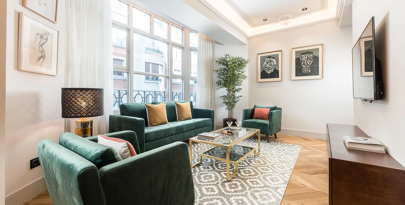Chic Madrid Rooftop Apartment With Generous Home Office And Stunning City Views