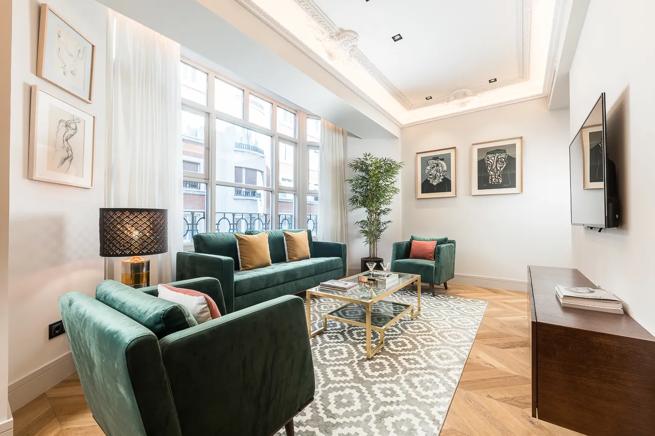 Chic Madrid Rooftop Apartment With Generous Home Office And Stunning City Views #3