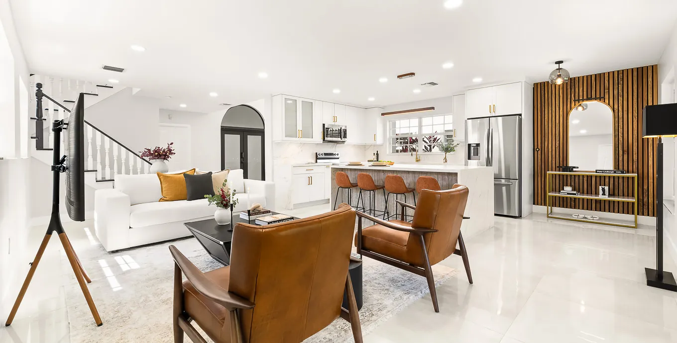 Modern 2-bedroom Executive Flat With Cozy Home Office In Coral Gables, Miami