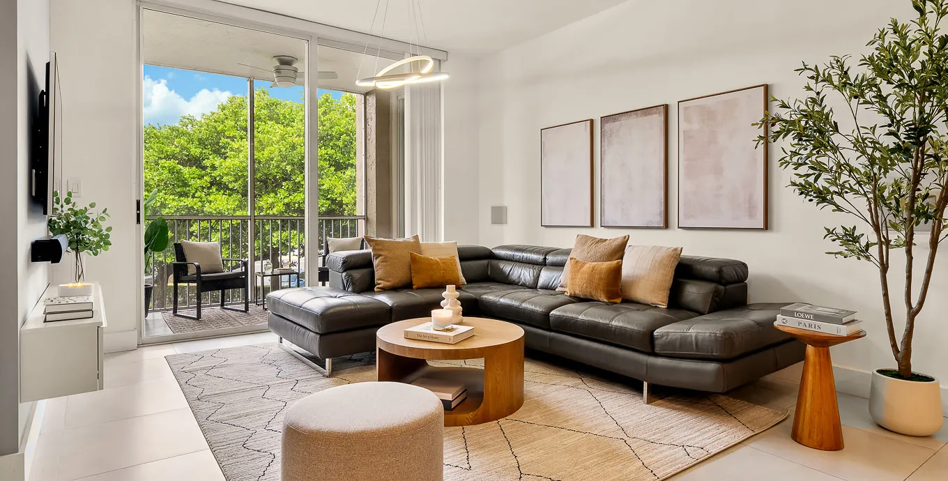 Contemporary Miami Flat With Designer Efficiency And Home Office Space
