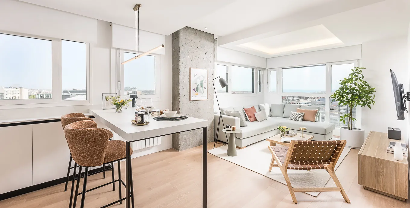 Impressive Madrid City Flat - 68m2 Comfortable Layout With Dedicated Home Office For Remote Work