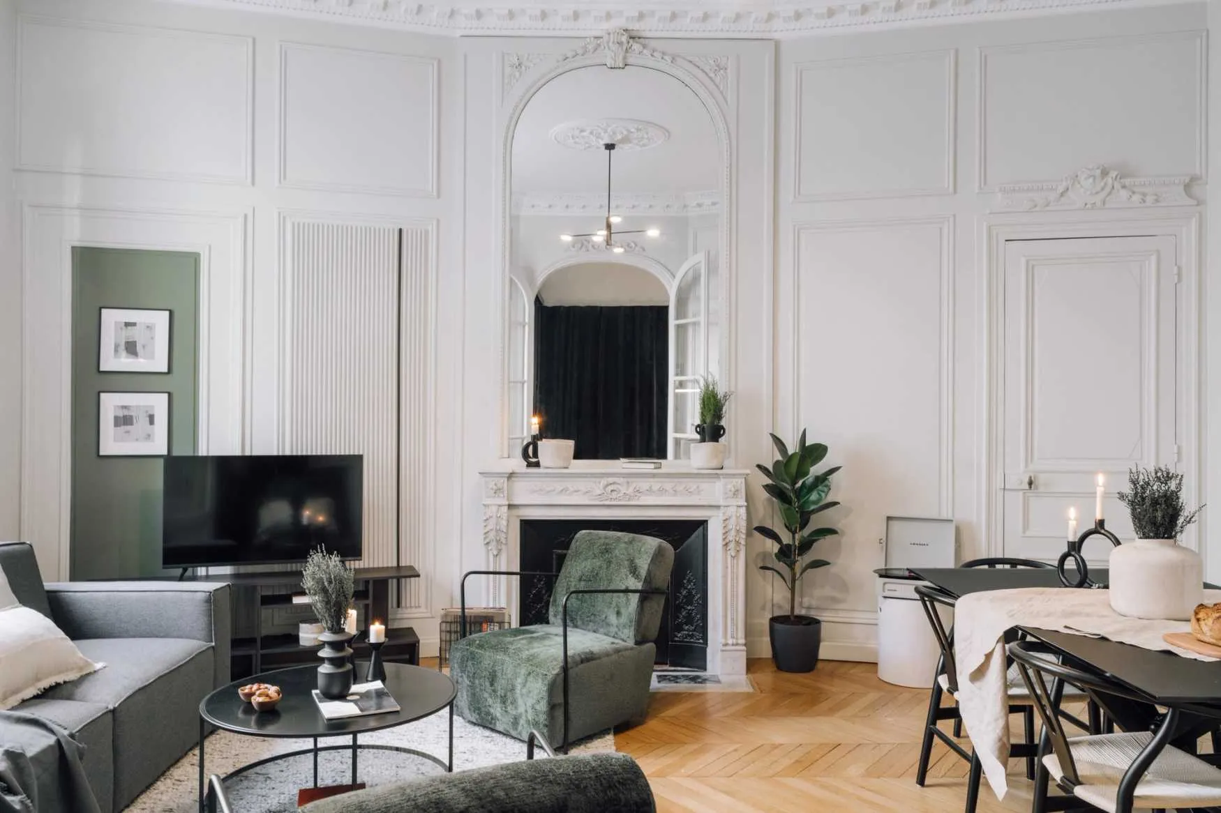 Trendy Paris Flat With Ultra-fast Wifi, Dual Monitors & Chef's Kitchen For Remote Work #5