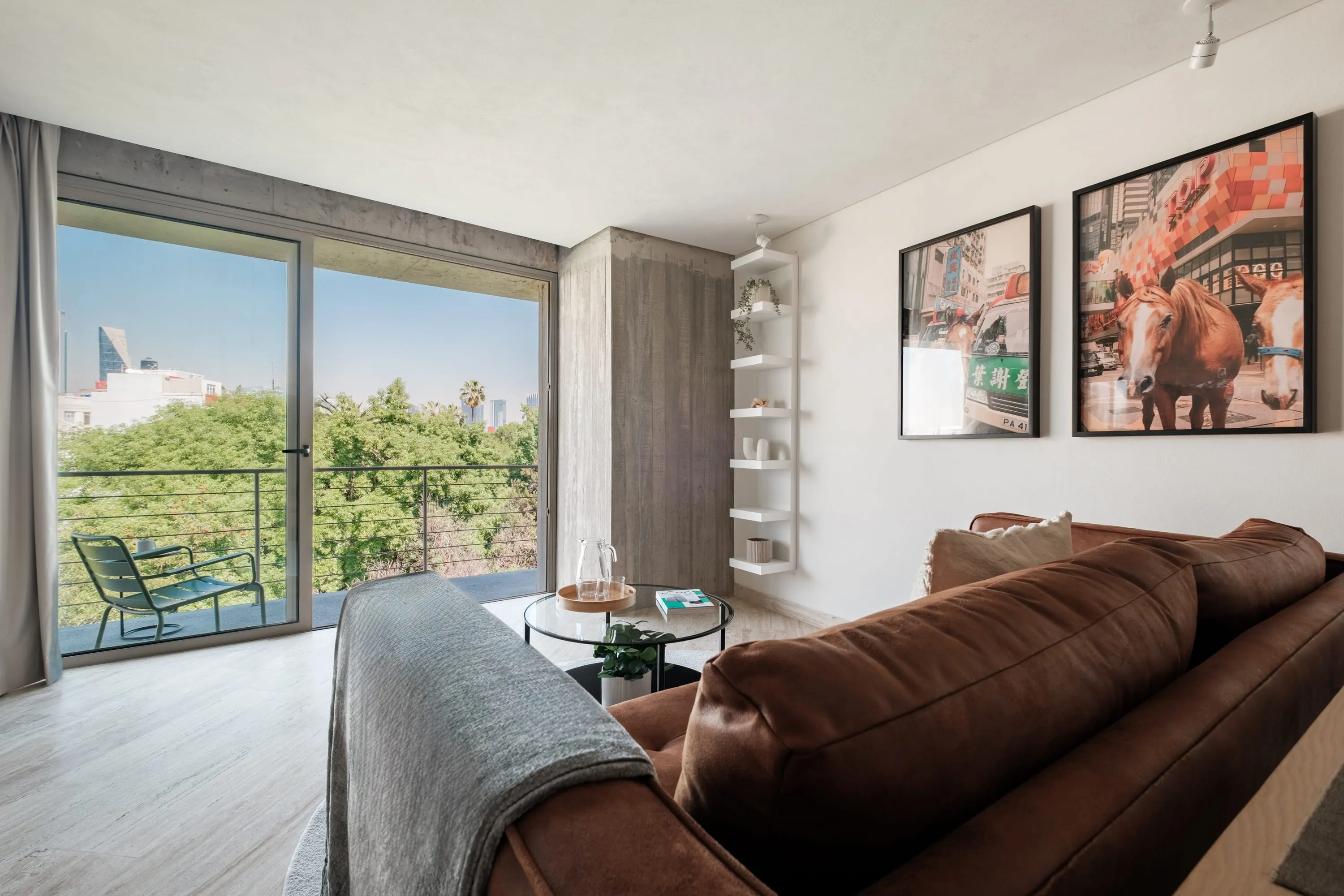 Curated Modern Studio With Balcony & Parque Mexico Views, For Remote Work In Cdmx