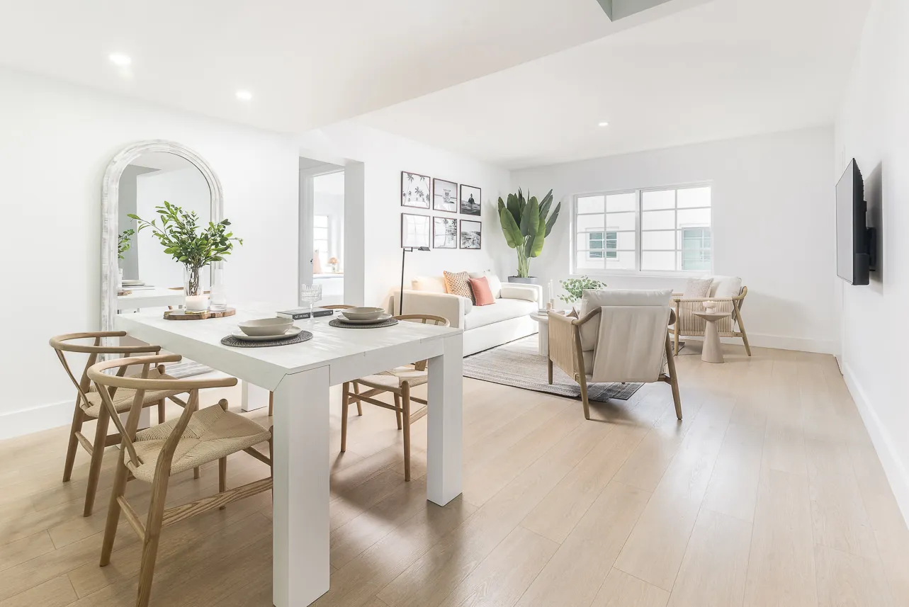 Refined Miami Flat With Dedicated Work Area For Remote Professionals #3