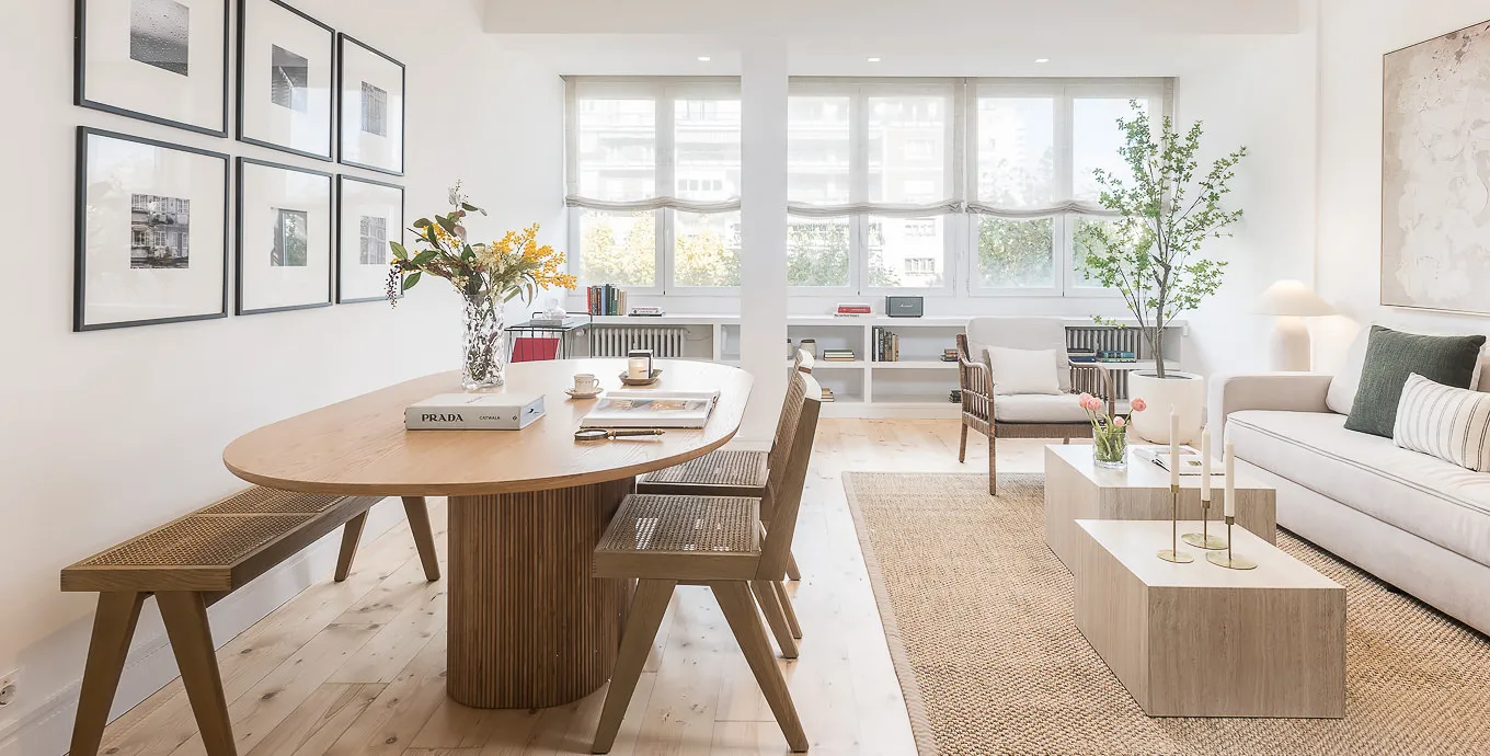 Airy Madrid Flat With Dedicated Home Office And Bright Living Spaces