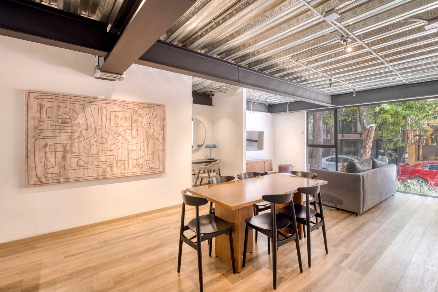 Chic Studio With Dedicated Workspace In Mexico City's Reforma District