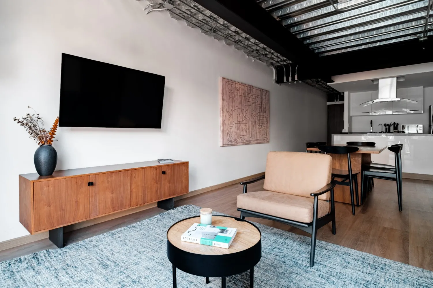 Trendy Open-plan Studio With Home Office Space In Reforma, Mexico City #5