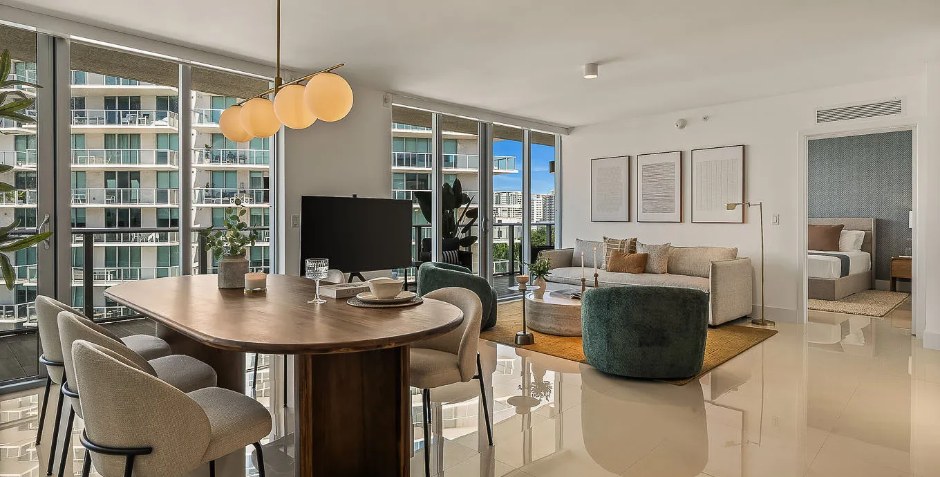 Urban Miami Flat With Dedicated Home Office For Remote Work And Productivity