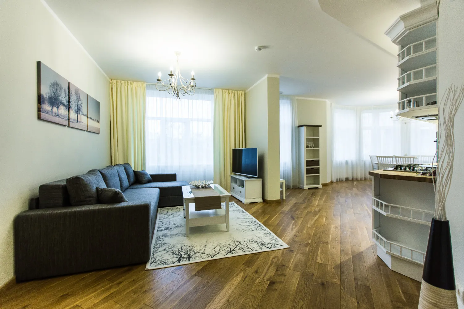 Elegant Riga Flat With Dedicated Workspace - Roomy 2br For Digital Nomads