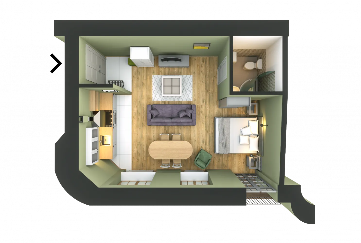Chic Design Studio In Riga - Work-from-home Ready Flat For Digital Nomads #3