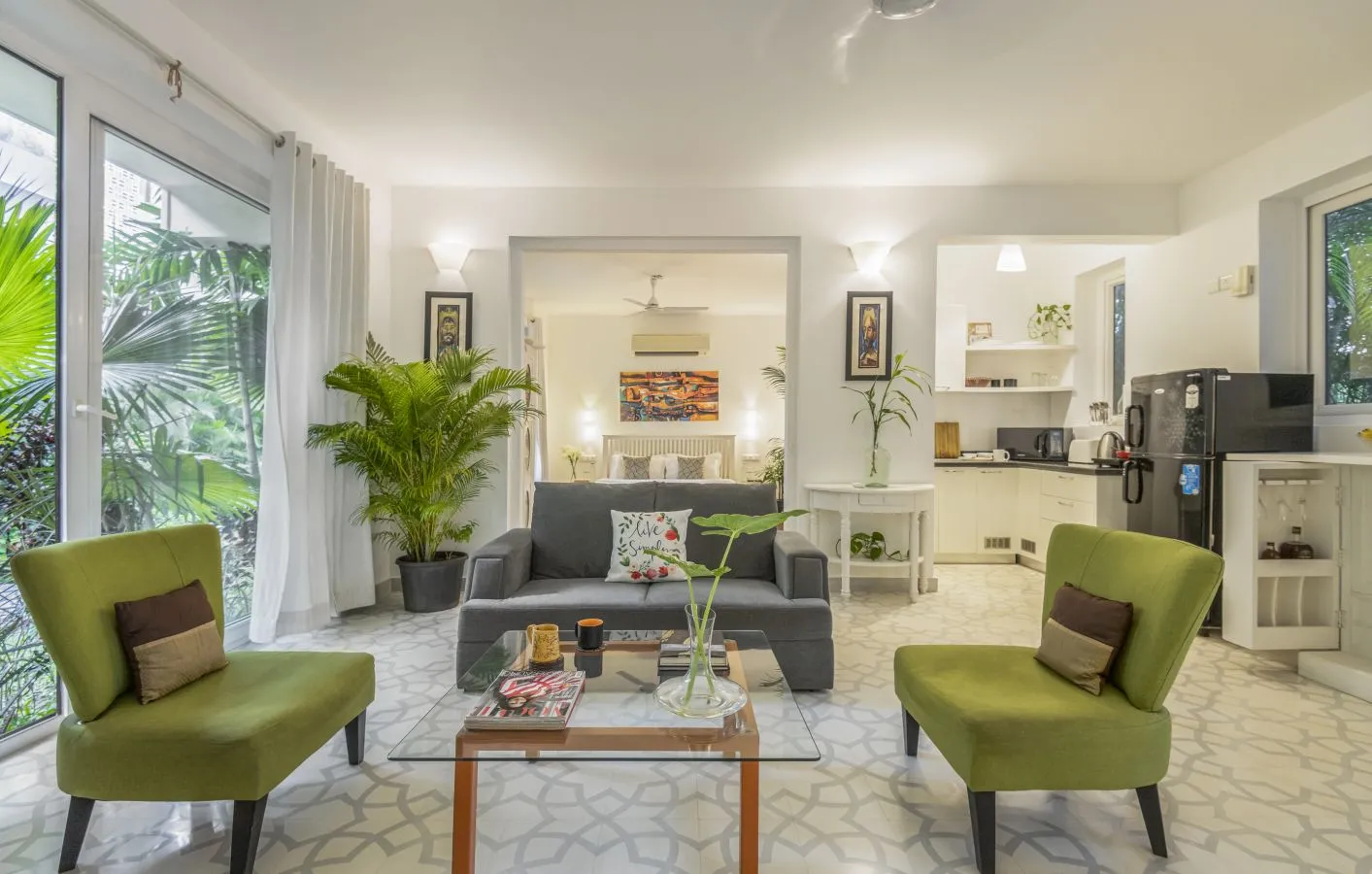Upscale 1-bed Flat With Private Work Nook In Goa For Remote Professionals