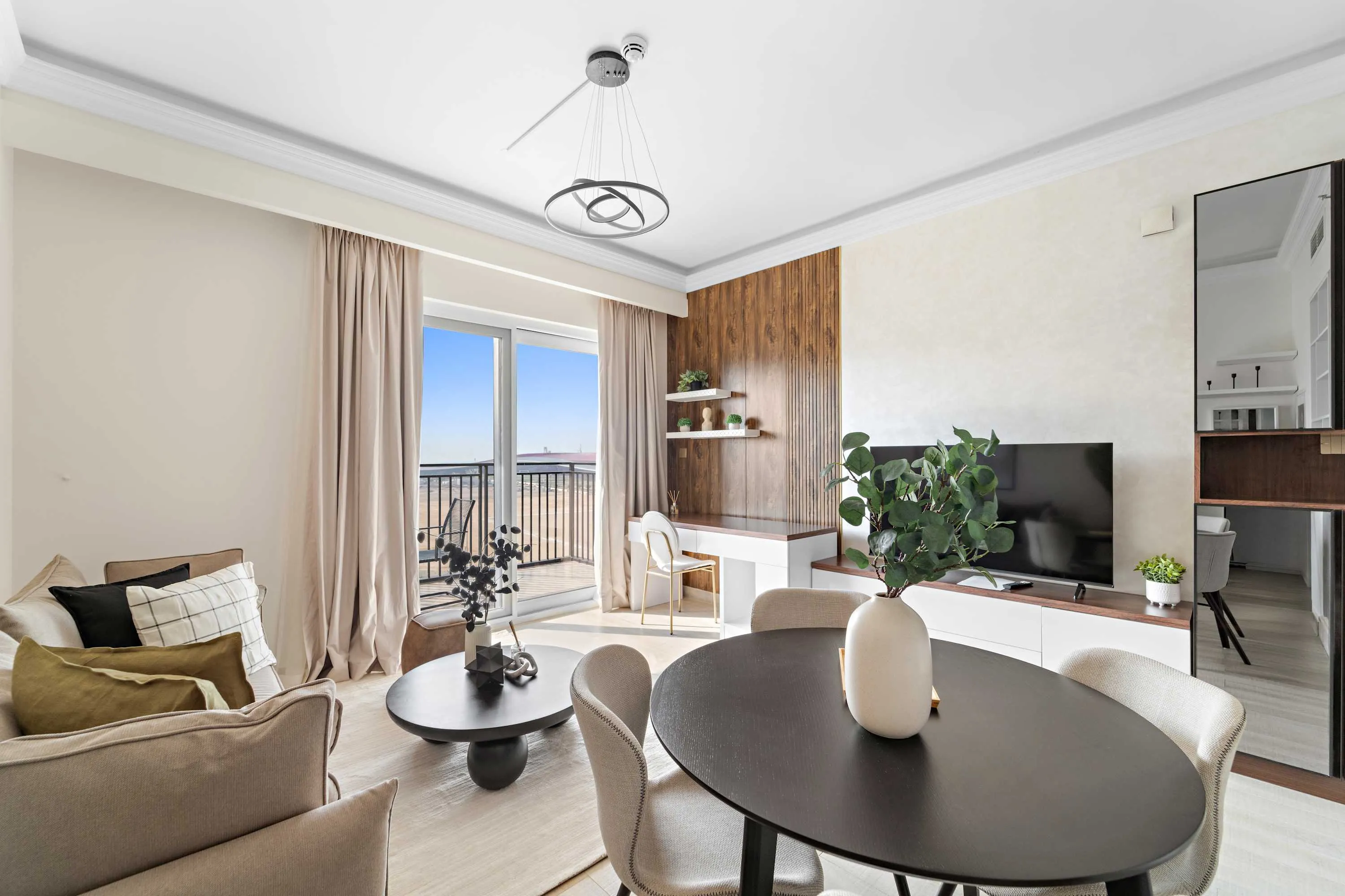 Refined 65m2 1br Flat With Dedicated Home Office In Abu Dhabi's Yas Island Area