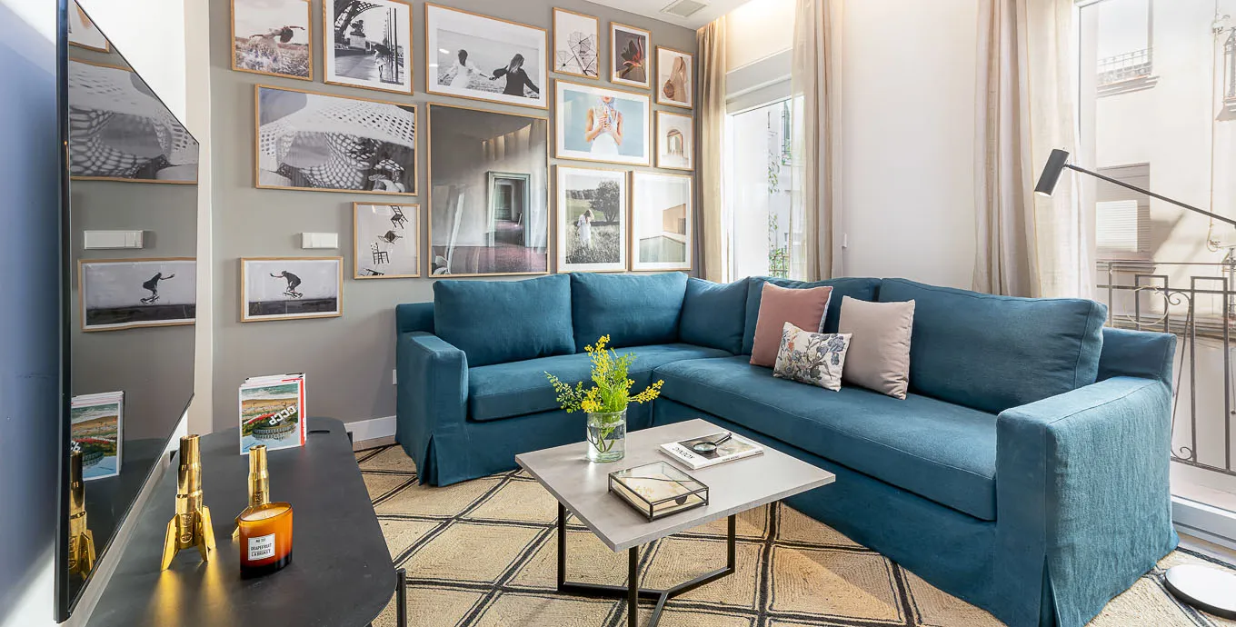 Trendy Madrid Flat With Cozy Home Office And Bright Layout For Remote Work